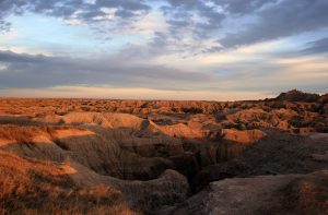 Badlands at Sunset